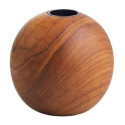 Bougeoir Ball en teck recyclé M | Woodely