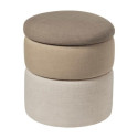 Pouf Pond Beige Ø38 cm | Woodely