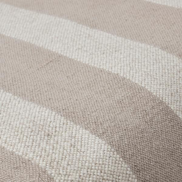 Pouf Sigrid Gris clair et beige | Woodely