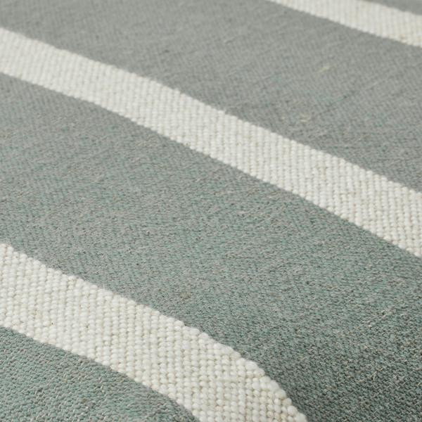 Pouf Sigrid Vert agave et beige clair | Woodely