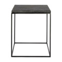 Table d'appoint Bronx fer et pierre noire | Muubs
