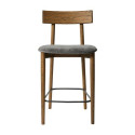 Tabouret de bar Tetra chêne foncé | Muubs