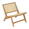 Fauteuil Bali chêne et cannage | Andrea House