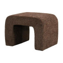 Tabouret Saya tissu bouclette marron | Andrea House