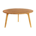 Table basse ronde chêne naturel Ø80 cm | Andrea House