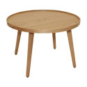 Table basse ronde chêne Ø60 cm | Andrea House