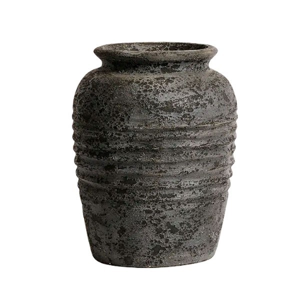 Jar Melancholia 40 Black in terracotta Muubs