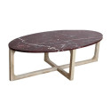 Table basse ovale marbre cherry - Raw Materials