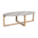 Table basse ovale marbre fantasy brown - Raw Materials