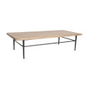 Table basse manguier naturel et pied métal - Raw Materials