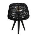 Lampe trépied Maze rotin noir - Raw Materials
