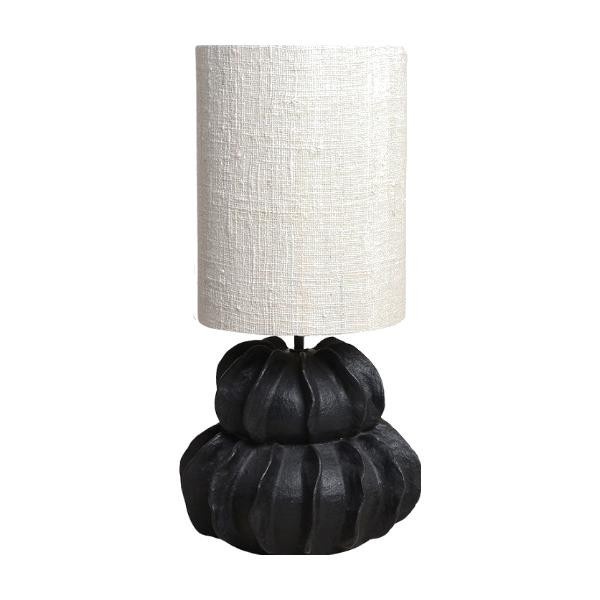 Lampe Terra Carambole terre cuite noire - Raw Materials