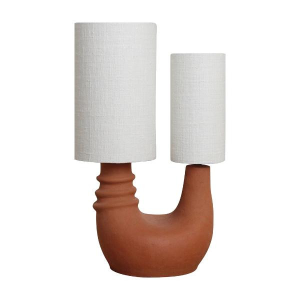 Lampe Terra Denise terre cuite naturelle - Raw Materials