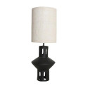 Lampe Terra Lily terre cuite noire - Raw Materials