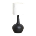 Lampe Terra Loulou M terre cuite noire - Raw Materials