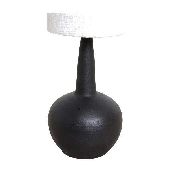 Lampe Terra Loulou M terre cuite noire - Raw Materials