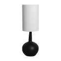 Lampe Terra Loulou XL terre cuite noire - Raw Materials