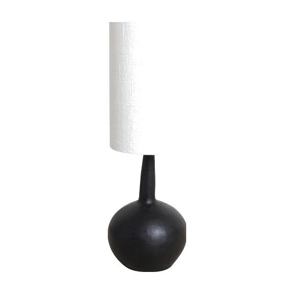 Lampe Terra Loulou XL terre cuite noire - Raw Materials