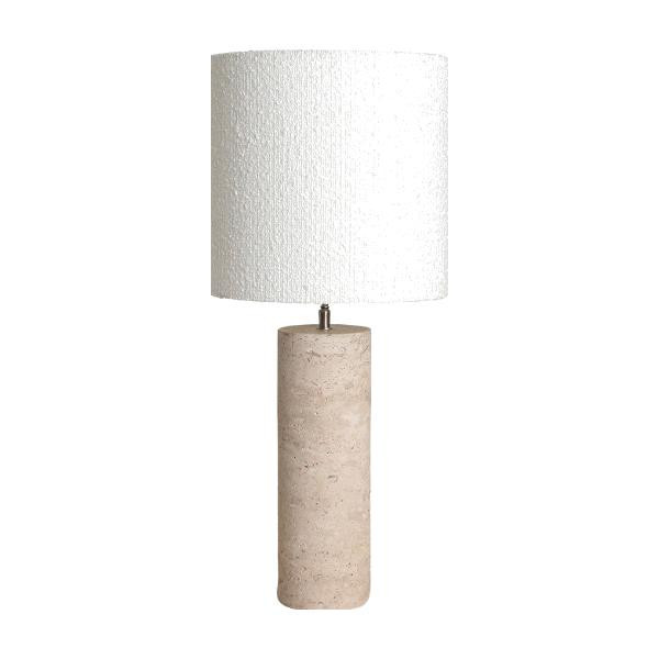 Pied de lampe rond travertin - Raw Materials