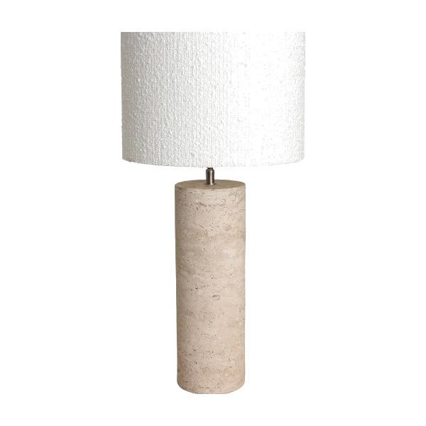 Pied de lampe rond travertin - Raw Materials