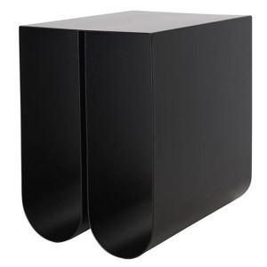 Curved metal coffee table Black - Kristina Dam