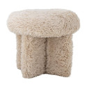 Pouf Frikka Texturé Beige | Bloomingville