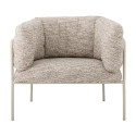 Fauteuil Lounge Karel Tissu Beige | Bloomingville