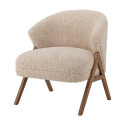 Fauteuil Lounge Camino Moumoute Beige | Bloomingville