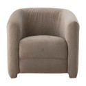 Fauteuil Lounge Joel Velours Gris | Bloomingville