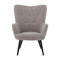 Fauteuil Perry Bouclette Haut Dossier | Bloomingville