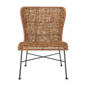 Fauteuil Lounge Somme Rotin et Métal | Bloomingville
