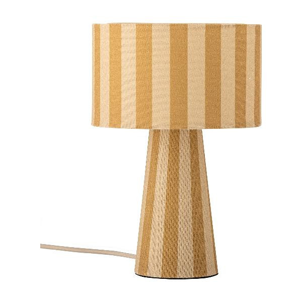 Lampe à Poser Emmie Lin Rayé Jaune | Bloomingville