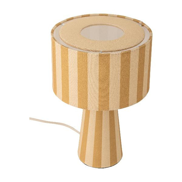 Lampe à Poser Emmie Lin Rayé Jaune | Bloomingville