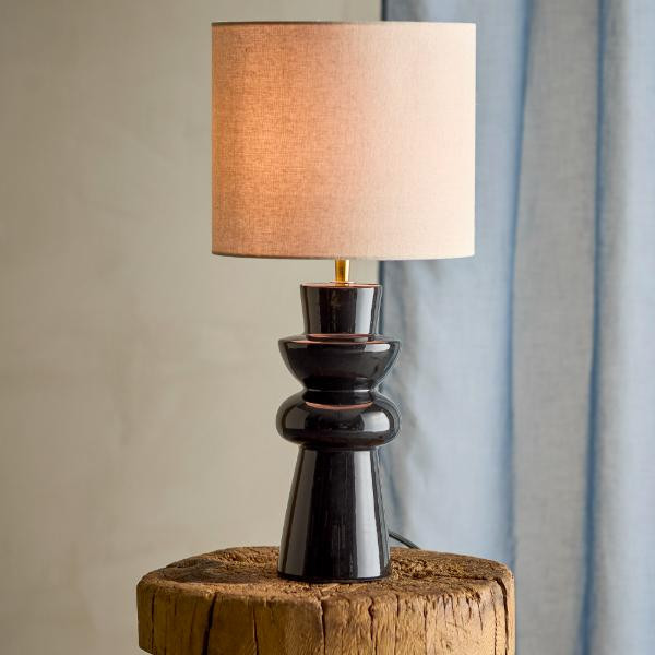Lampe à Poser Lio Grès Noir | Bloomingville