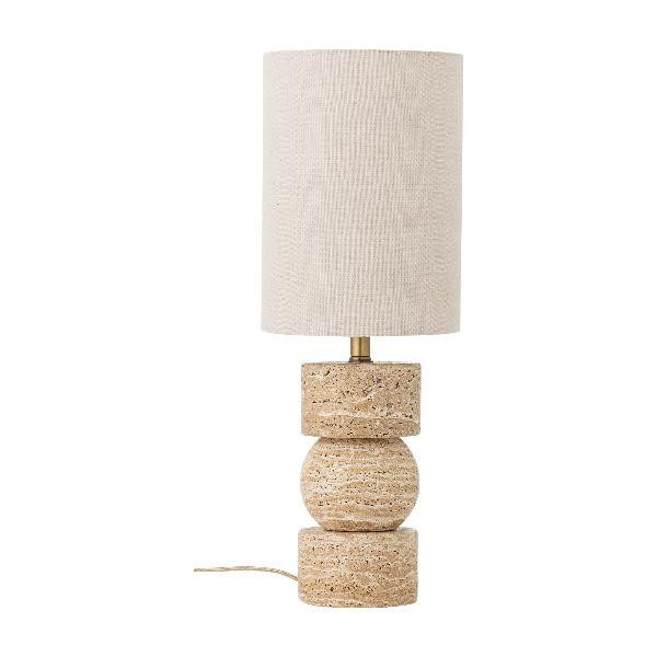 Lampe à Poser Marci Travertin et Lin | Bloomingville