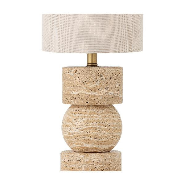 Lampe à Poser Marci Travertin et Lin | Bloomingville