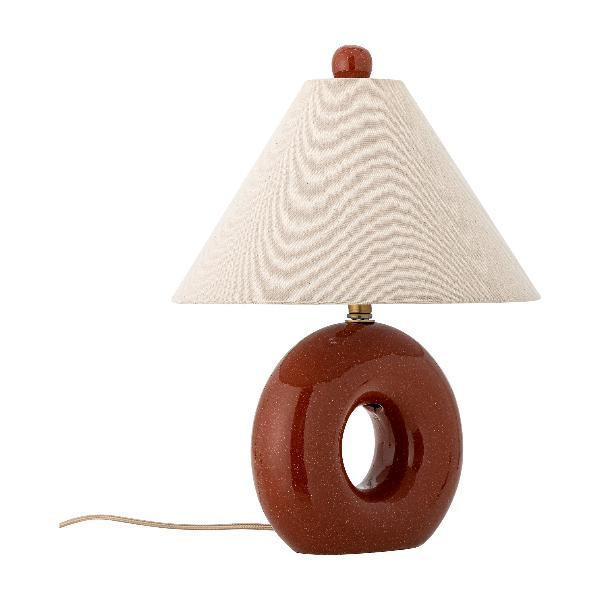 Lampe à Poser Panja Grès Rouge | Bloomingville