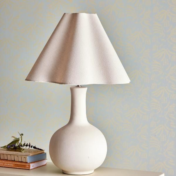 Lampe à Poser Heide Grès Blanc | Bloomingville