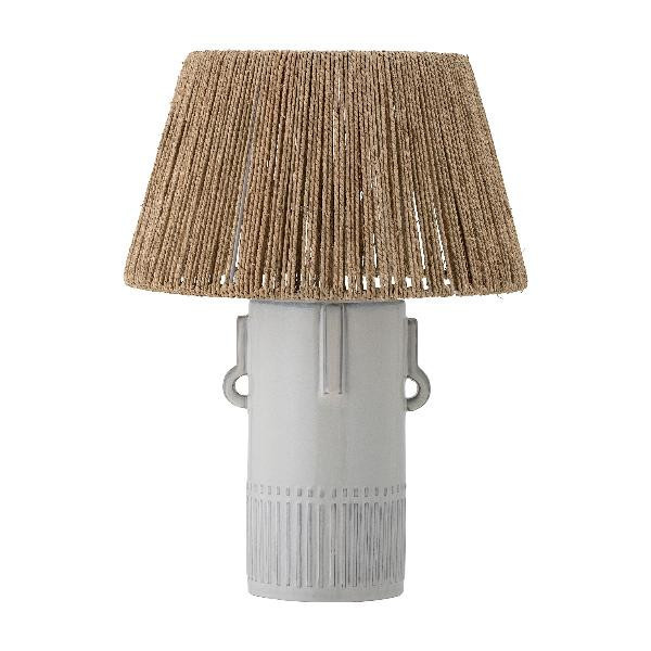 Lampe à Poser Rama Visage Grès et Jute | Bloomingville
