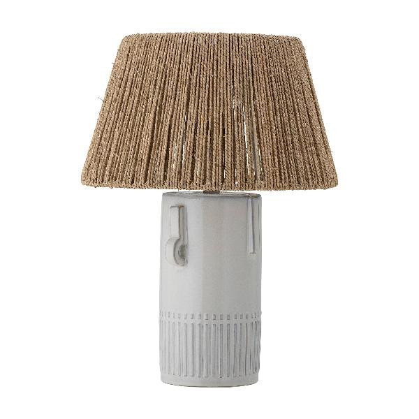 Lampe à Poser Rama Visage Grès et Jute | Bloomingville