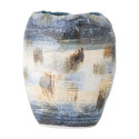 Vase Nienna Grès Bleu Irrégulier | Bloomingville
