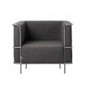 Fauteuil design acier et laine Kristina Dam