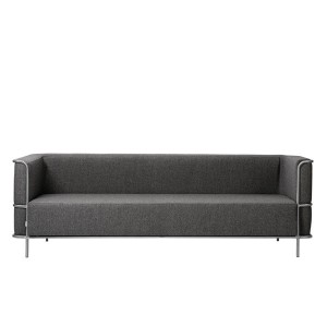Krsitina Dam bench in dark gray wool
