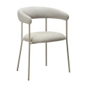 Chaise à accoudoirs PLENTI bouclé Cachemire X2 | Dan-Form | Woodely