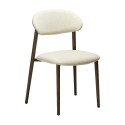 Chaise RAVISH bouclé Beige X2 | Dan-Form | Woodely
