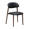 Chaise RAVISH simili cuir Noir corbeau X2 | Dan-Form | Woodely