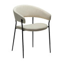 Chaise à accoudoirs REBOOT bouclé Beige X2 | Dan-Form | Woodely