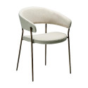 Chaise à accoudoirs REBOOT bouclé Beige X2 | Dan-Form | Woodely