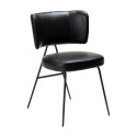 Chaise ROOST simili cuir Noir vintage X2 | Dan-Form | Woodely