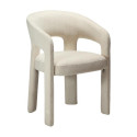 Chaise à accoudoirs SPLENDOR bouclé Beige X2 | Dan-Form | Woodely